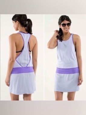 Lululemon Blissed Out Cool Breeze Power Purple Dress